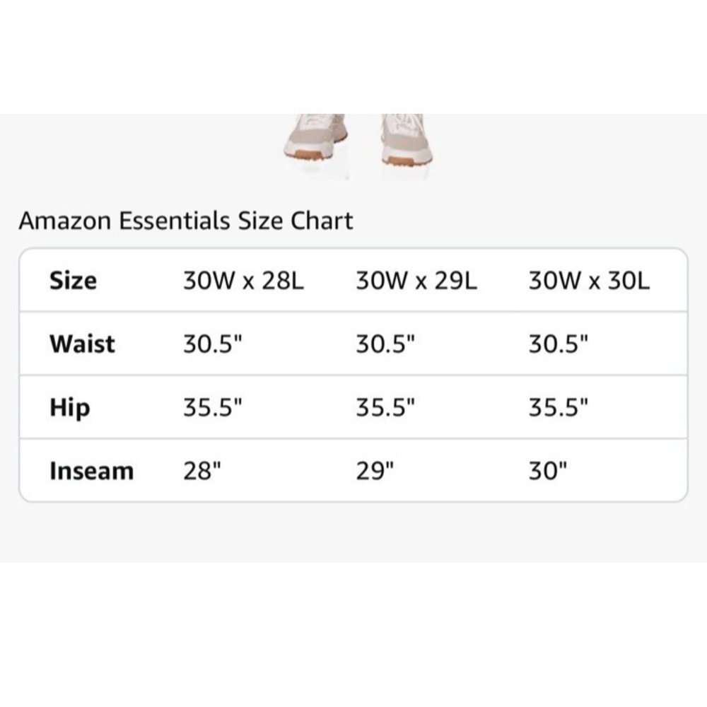 NWT Amazon Essentials Men's Slim-Fit Stretch Golf Pant - Black - Size 30Wx29L - Picture 7 of 13